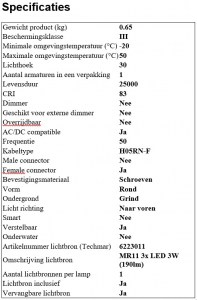 Lightpro Nova 3 117S Spots A. van Elk BV